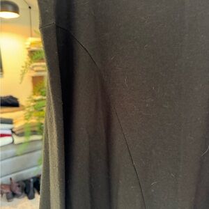 Vince Green Knit Asymmetrical Wool Midi